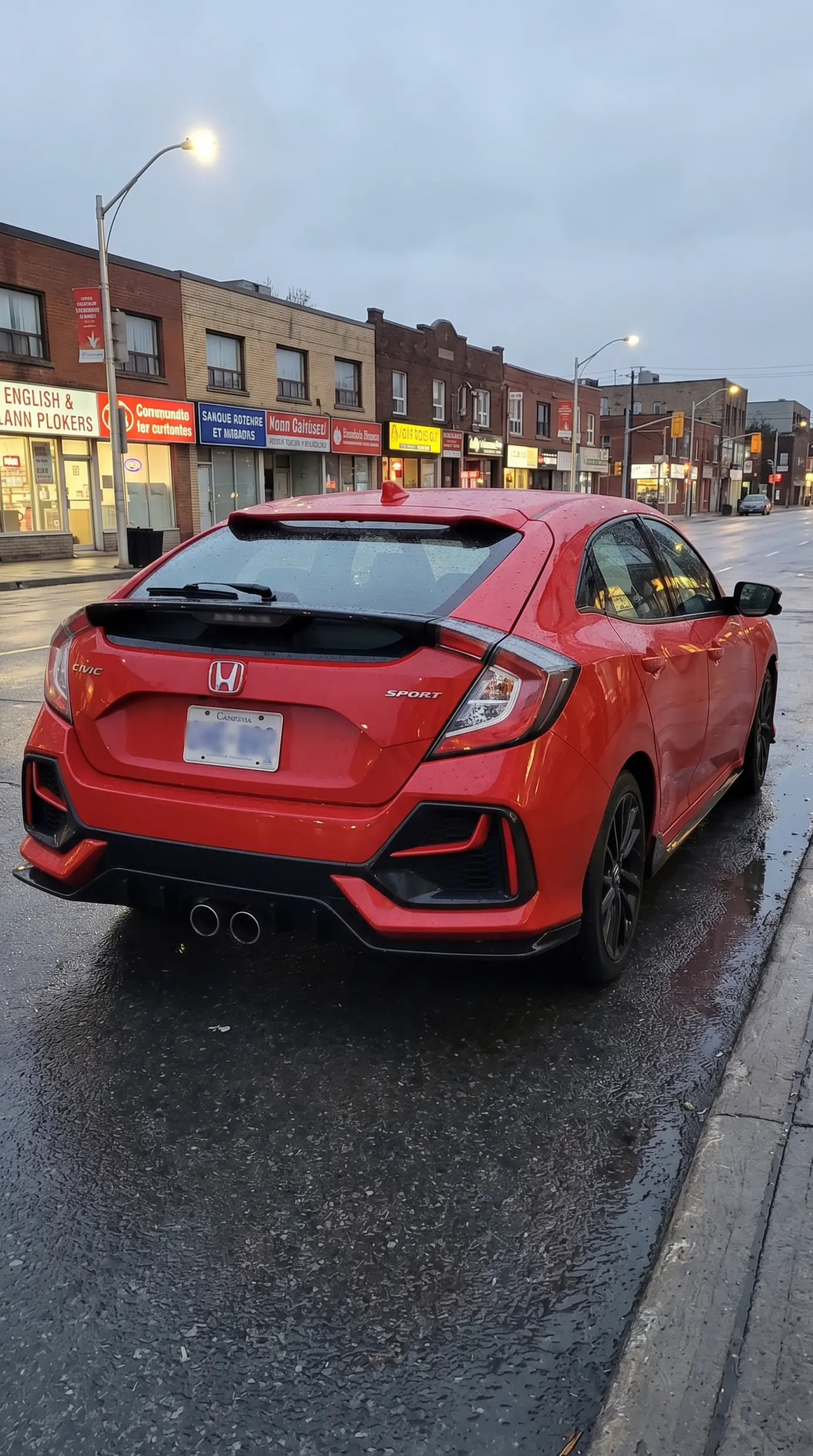 Civic Sport hatchback exterior front