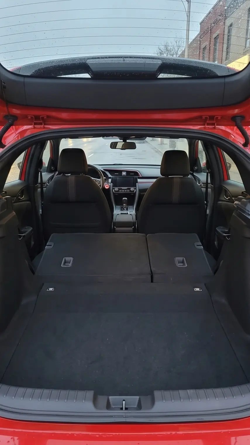 Civic Sport hatchback interior rear
